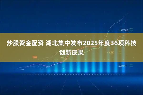 炒股资金配资 湖北集中发布2025年度36项科技创新成果